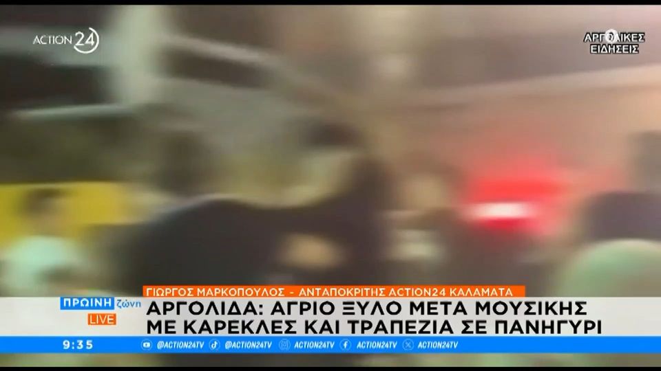 Αργολίδα: Άγριο ξύλο σε πανηγύρι (video)