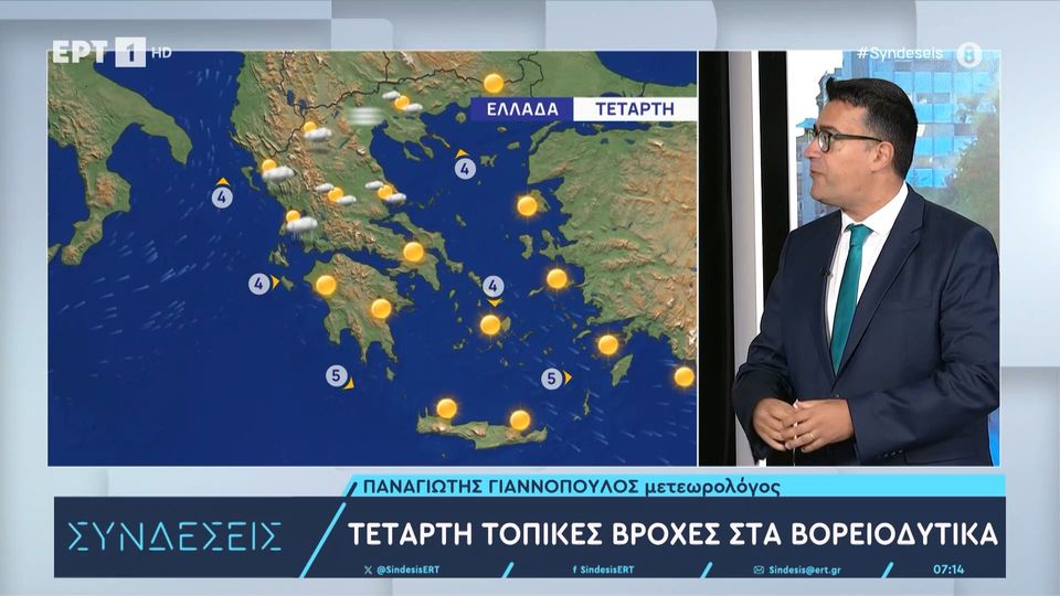 Καιρός: Τοπικές βροχές στα βορειοδυτικά (videos)