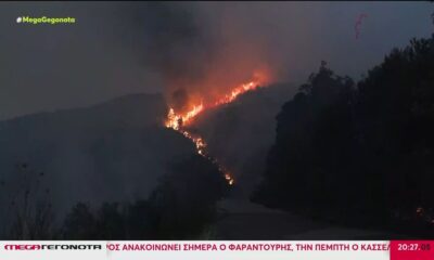 Φωτιά στην Κορινθία: Εικόνες ΣΟΚ βιβλικής καταστροφής (video)