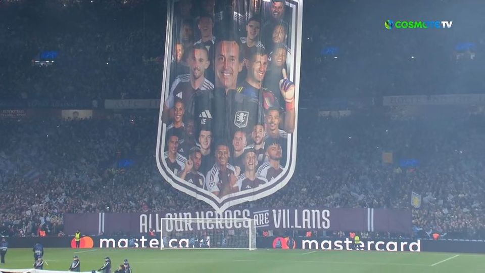 Υπέροχη η ατμόσφαιρα στο Villa Park (video)