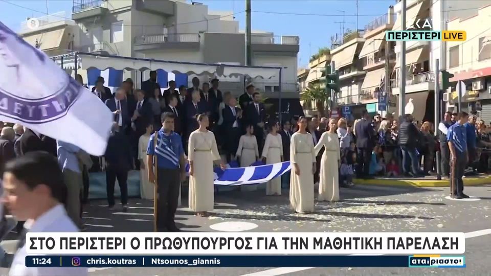 Σε εξέλιξη οι παρελάσεις σε Αθήνα και Θεσσαλονίκη (video)