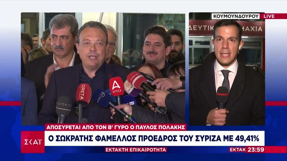 Ο Σωκράτης Φάμελλος νέος πρόεδρος του ΣΥΡΙΖA  (video)