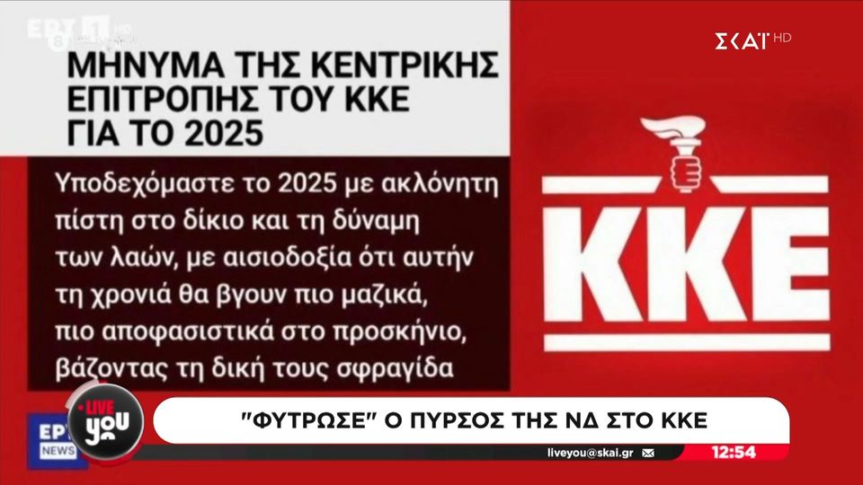 &#8220;Φύτρωσε&#8221; ο πυρσός (!) της ΝΔ στο ΚΚΕ&#8230; (video)